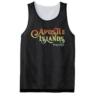 Apostle Islands Wisconsin Tourist Souvenir Gift Mesh Reversible Basketball Jersey Tank