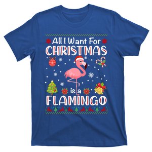 All I Want For Christmas Is A Flamingo Funny Xmas Holiday Funny Gift T-Shirt