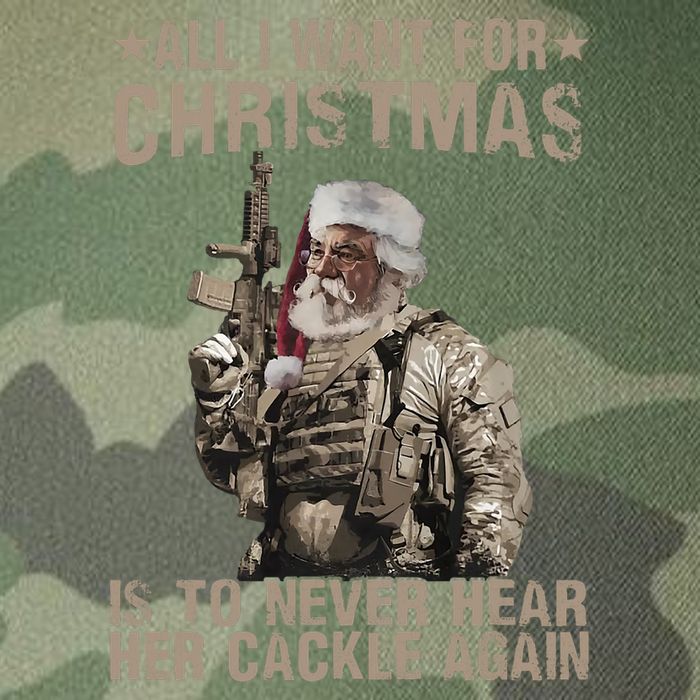 All I Want For Christmas Is To Never Hear Her Cackle Again Legacy Tie Dye Trucker Hat