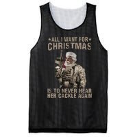 All I Want For Christmas Is To Never Hear Her Cackle Again Mesh Reversible Basketball Jersey Tank