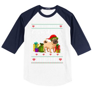 All I Want For Christmas Is A Pug Ugly Xmas Sweater Funny Gift Baseball Sleeve Shirt