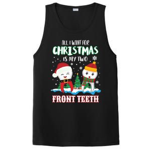 All I Want For Christmas Is My Two Front Teeth Xmas Gift PosiCharge Competitor Tank