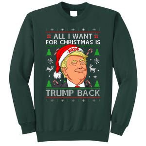 All I Want for Christmas Is Trump Back 2024 Ugly Sweater  Tall Sweatshirt