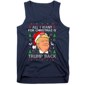 All I Want for Christmas Is Trump Back 2024 Ugly Sweater  Tank Top