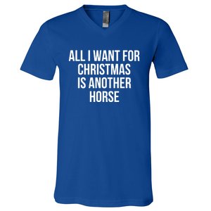 All I Want For Christmas Is Another Horse Gift V-Neck T-Shirt