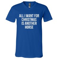 All I Want For Christmas Is Another Horse Gift V-Neck T-Shirt