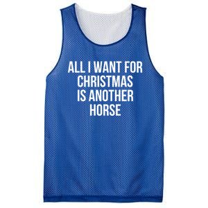 All I Want For Christmas Is Another Horse Gift Mesh Reversible Basketball Jersey Tank