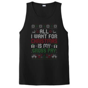 All I Want For Christmas Is My Gross Pay Joke PosiCharge Competitor Tank