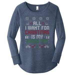 All I Want For Christmas Is My Gross Pay Joke Women's Perfect Tri Tunic Long Sleeve Shirt