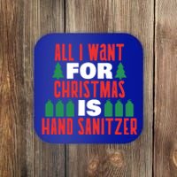 All I Want For Christmas Funny 2020 Sucks Sarcastic Joke Gift Coaster