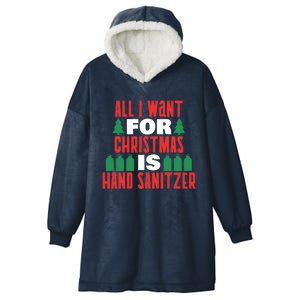 All I Want For Christmas Funny 2020 Sucks Sarcastic Joke Gift Hooded Wearable Blanket