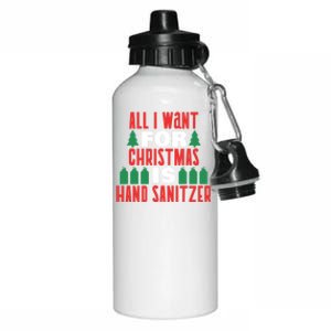 All I Want For Christmas Funny 2020 Sucks Sarcastic Joke Gift Aluminum Water Bottle