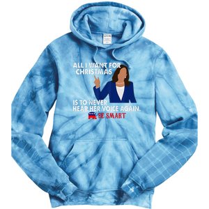 All I Want For Christmas Is To Never Hear Her Voice Again Tie Dye Hoodie