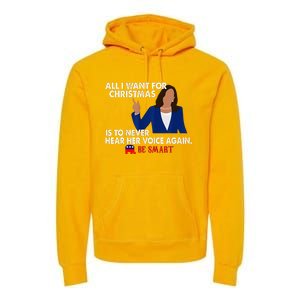 All I Want For Christmas Is To Never Hear Her Voice Again Premium Hoodie