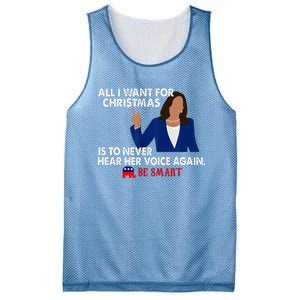 All I Want For Christmas Is To Never Hear Her Voice Again Mesh Reversible Basketball Jersey Tank