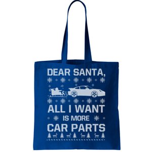 All I Want Is More Car Parts Christmas Funny Gift Gift Tote Bag