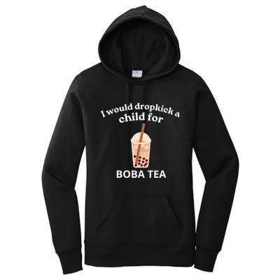 Awesome I Would Dropkick A Child For Boba Women's Pullover Hoodie