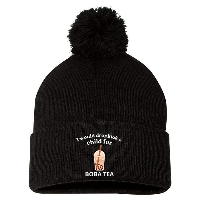 Awesome I Would Dropkick A Child For Boba Pom Pom 12in Knit Beanie