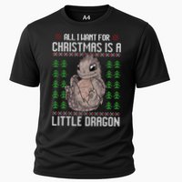 All I Want For Christmas Is A Dragon Ugly Xmas Sweater Gift Cooling Performance Crew T-Shirt