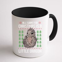 All I Want For Christmas Is A Dragon Ugly Xmas Sweater Gift Mug