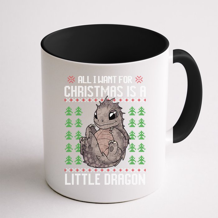 All I Want For Christmas Is A Dragon Ugly Xmas Sweater Gift Mug