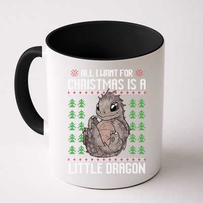 All I Want For Christmas Is A Dragon Ugly Xmas Sweater Gift Mug