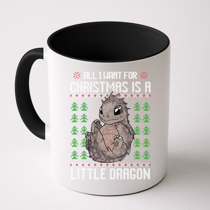 All I Want For Christmas Is A Dragon Ugly Xmas Sweater Gift Mug