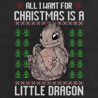 All I Want For Christmas Is A Dragon Ugly Xmas Sweater Gift Beanie