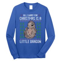 All I Want For Christmas Is A Dragon Ugly Xmas Sweater Gift Long Sleeve Shirt