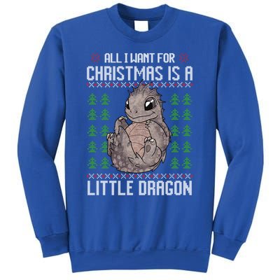 All I Want For Christmas Is A Dragon Ugly Xmas Sweater Gift Sweatshirt