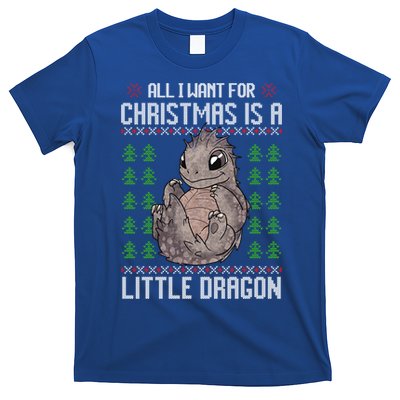 All I Want For Christmas Is A Dragon Ugly Xmas Sweater Gift T-Shirt