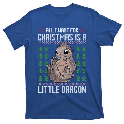 All I Want For Christmas Is A Dragon Ugly Xmas Sweater Gift T-Shirt