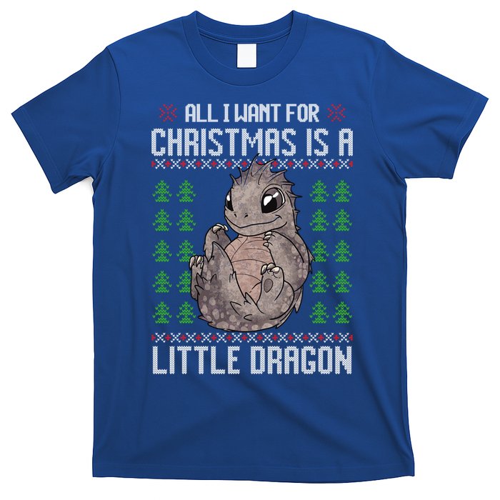 All I Want For Christmas Is A Dragon Ugly Xmas Sweater Gift T-Shirt