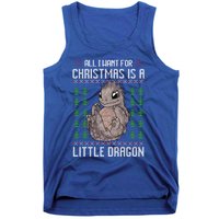 All I Want For Christmas Is A Dragon Ugly Xmas Sweater Gift Tank Top