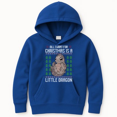 All I Want For Christmas Is A Dragon Ugly Xmas Sweater Gift Kids Hoodie