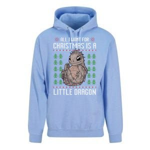 All I Want For Christmas Is A Dragon Ugly Xmas Sweater Gift Unisex Surf Hoodie