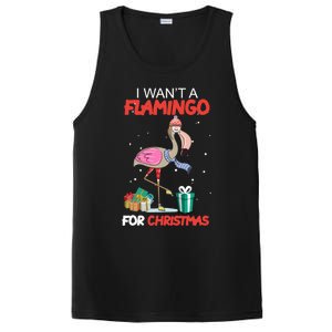 All I Want For Christmas Is A Flamingo Warm Weather Gift PosiCharge Competitor Tank