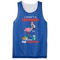 All I Want For Christmas Is A Flamingo Warm Weather Gift Mesh Reversible Basketball Jersey Tank