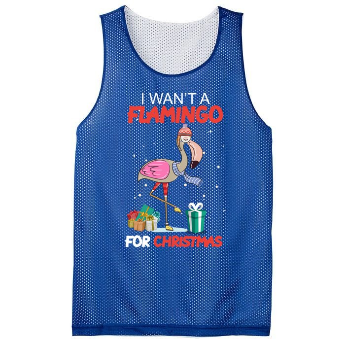 All I Want For Christmas Is A Flamingo Warm Weather Gift Mesh Reversible Basketball Jersey Tank