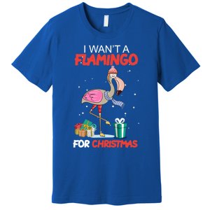 All I Want For Christmas Is A Flamingo Warm Weather Gift Premium T-Shirt