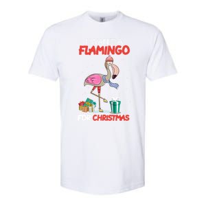 All I Want For Christmas Is A Flamingo Warm Weather Gift Softstyle CVC T-Shirt