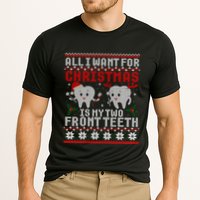 All I Want For Christmas Is My Two Front Teeth Ugly Sweater Gift Performance Shirt