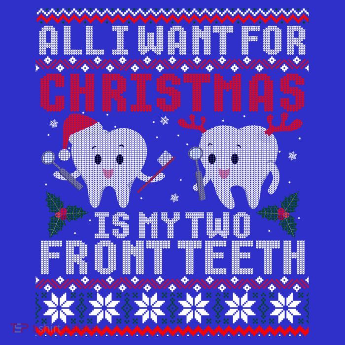 All I Want For Christmas Is My Two Front Teeth Ugly Sweater Gift Mesh Reversible Basketball Jersey Tank
