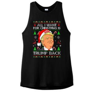 All I Want For Christmas Is Trump Back 2024 Ladies PosiCharge Tri-Blend Wicking Tank