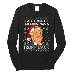 All I Want For Christmas Is Trump Back 2024 Long Sleeve Shirt