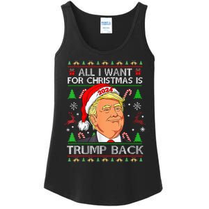 All I Want For Christmas Is Trump Back 2024 Ladies Essential Tank