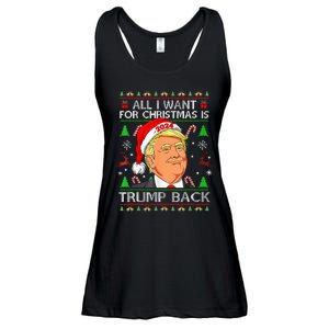 All I Want For Christmas Is Trump Back 2024 Ladies Essential Flowy Tank