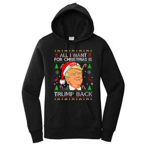 All I Want For Christmas Is Trump Back 2024 Women's Pullover Hoodie