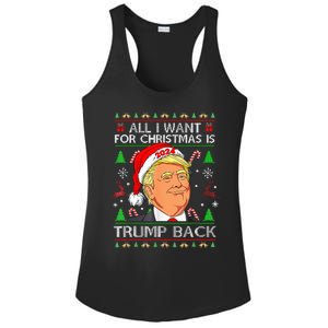 All I Want For Christmas Is Trump Back 2024 Ladies PosiCharge Competitor Racerback Tank