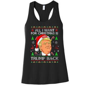 All I Want For Christmas Is Trump Back 2024 Women's Racerback Tank